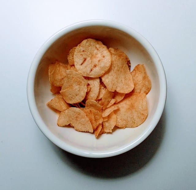 Gesunde Paprika‑Kartoffelchips